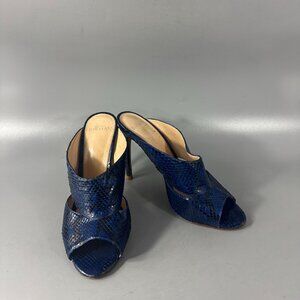 Alexandre Birman Blue Latoya Mules Size 38